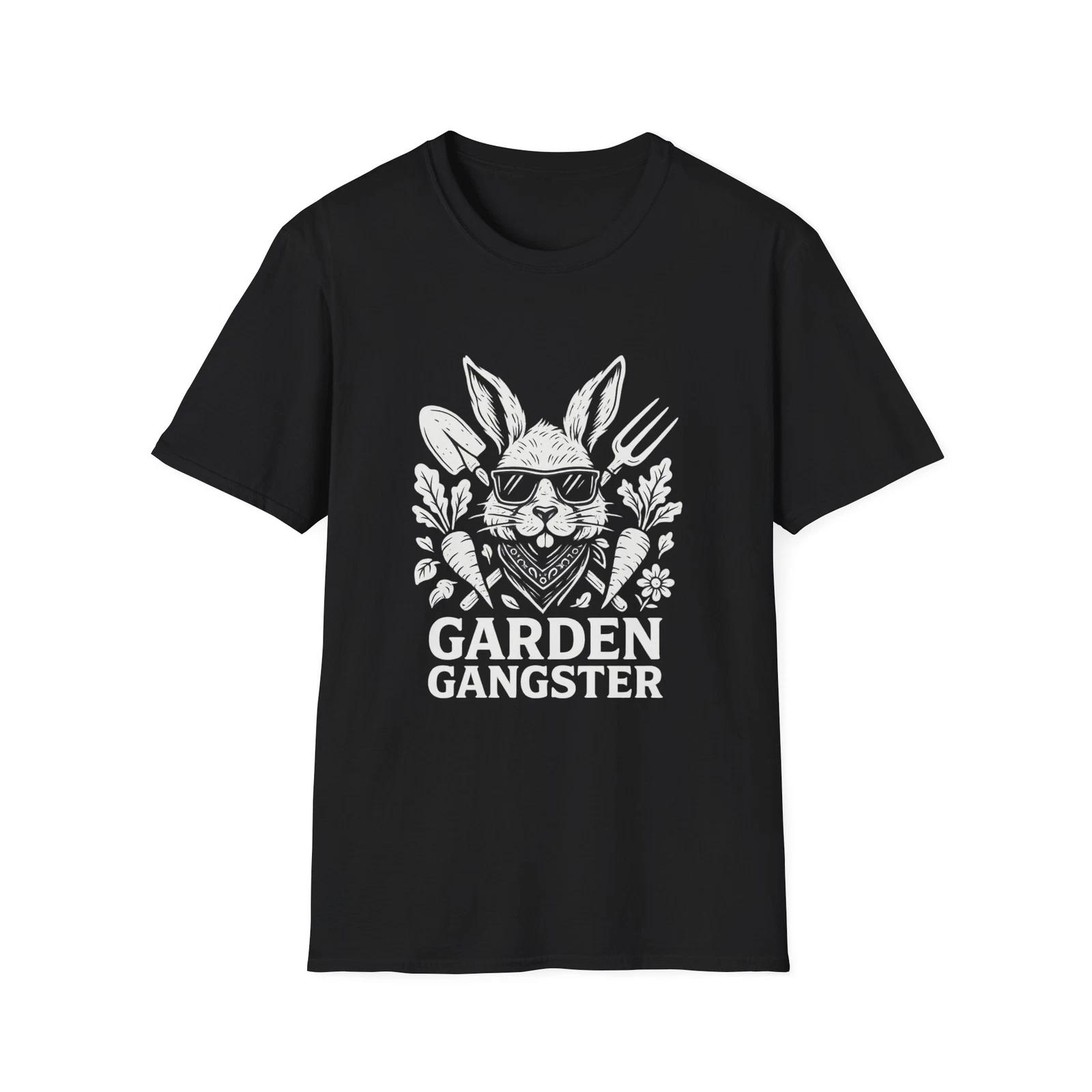 Garden Gangster Softstyle T-Shirt, Funny Gardening Tee, Gift for Gardeners 2XL