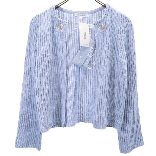 

unused NARACAMICIE Long sleeve Cotton knit cardigan 1 light blue Women Used