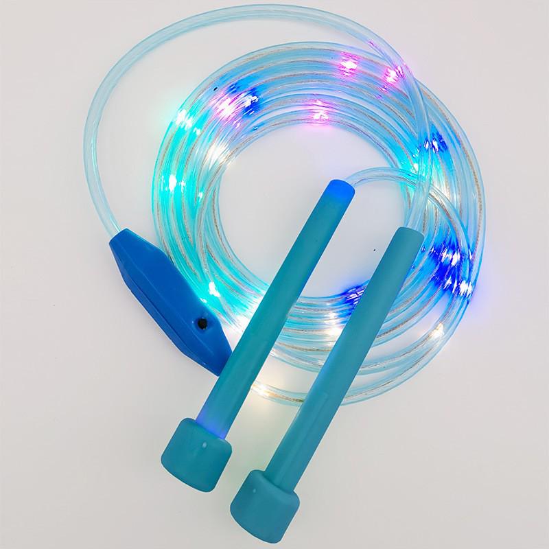 Children's LED Skipping Rope with Seven-Color Flashing Lights - New Night Toy