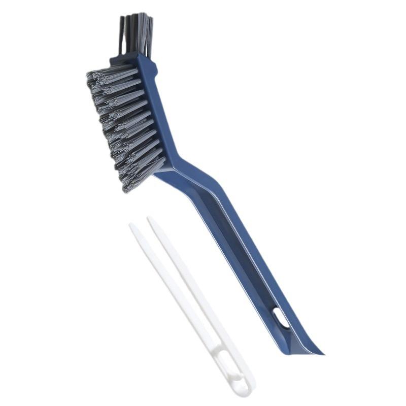 2-in-1 Crevice and Window Cleaning Brush with Hair Clip for Bathroom and Kitchen