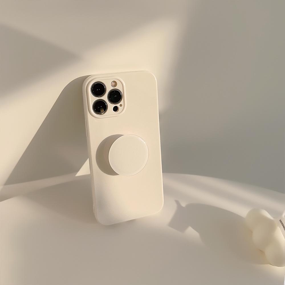 

Дофаминовый чехол для Apple iPhone: 15 Pro Max, iPhone 14/13/12, Чистый цвет, Мягкий, Простой дизайн с подставкой. 13 Pro