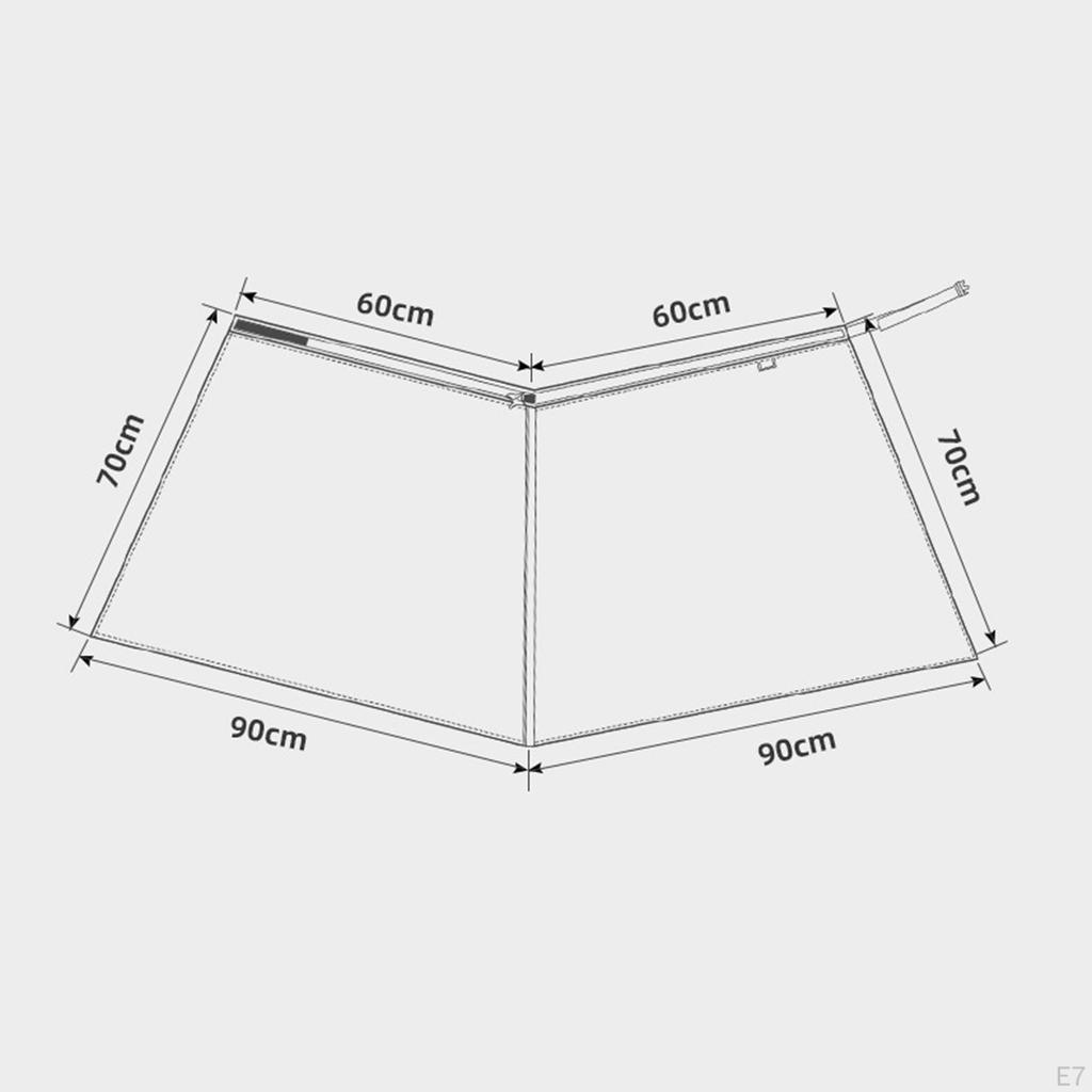 Backpacking Apron Half Poncho Camping Floor Mat Foldable Rain Cover Windblock Wrap Waterproof