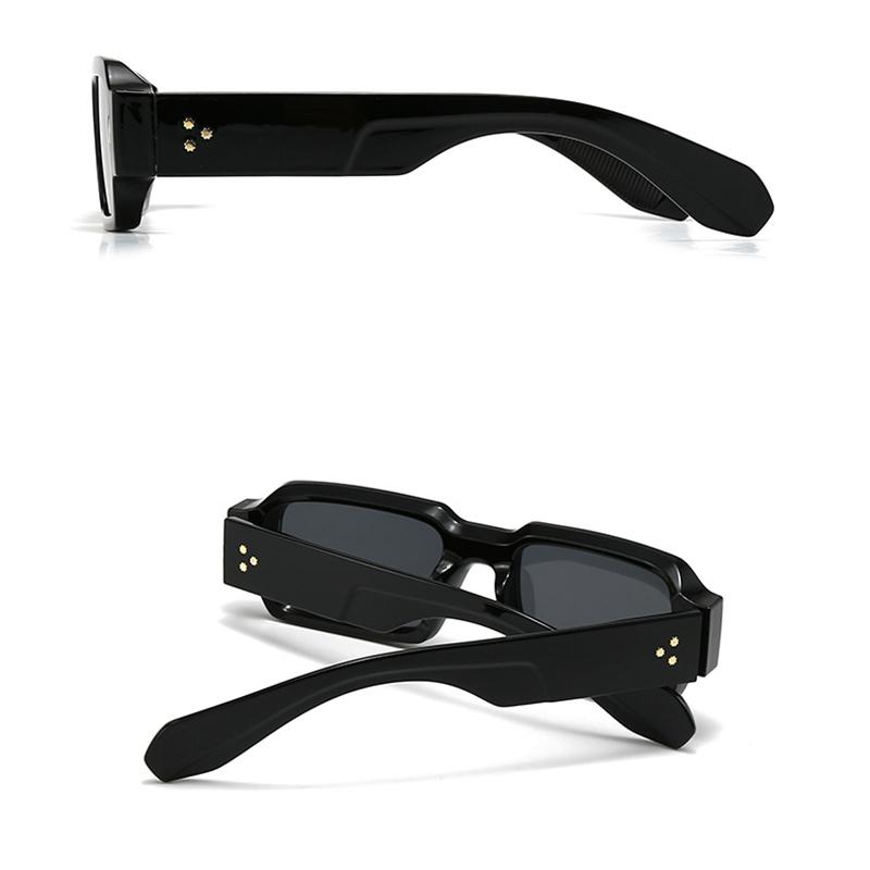 Punk Luxury Designer Square Classic Rivet Sunglasses ladies For Men Trendy Sun Glasses Vintage Popular Shades UV400