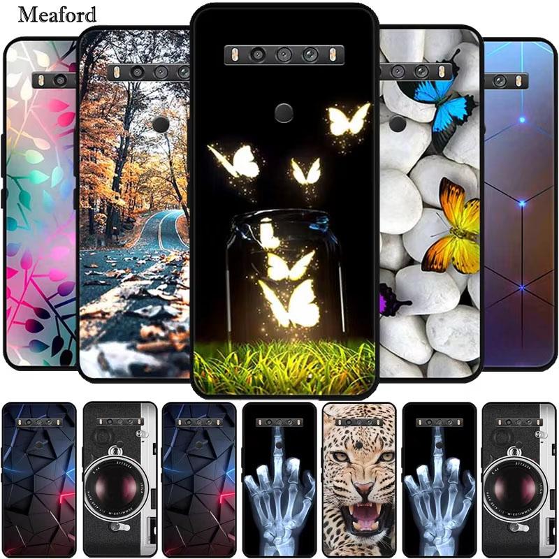 For TCL 10 5G UW Case Animals Silicone TPU Soft Cover Phone Coque For TCL 10 SE TCL10 5G UW Capa Shockproof Cartoon Wolf Funda