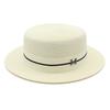 New straw hat women's summer flat top top top hat seaside vacation beach hat Internet celebrity straw hat versatile hat