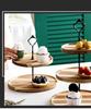 3-Tier Acacia Wood Afternoon Tea Stand with Compote and Dessert Plate for Cake Display, Perfect for Weddings, Birthdays, and Afternoon Tea Parties