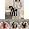 Stylish Urban Stripe Canvas Tote Bag Large Capacity Summer Shoulder Bag For Women 2022