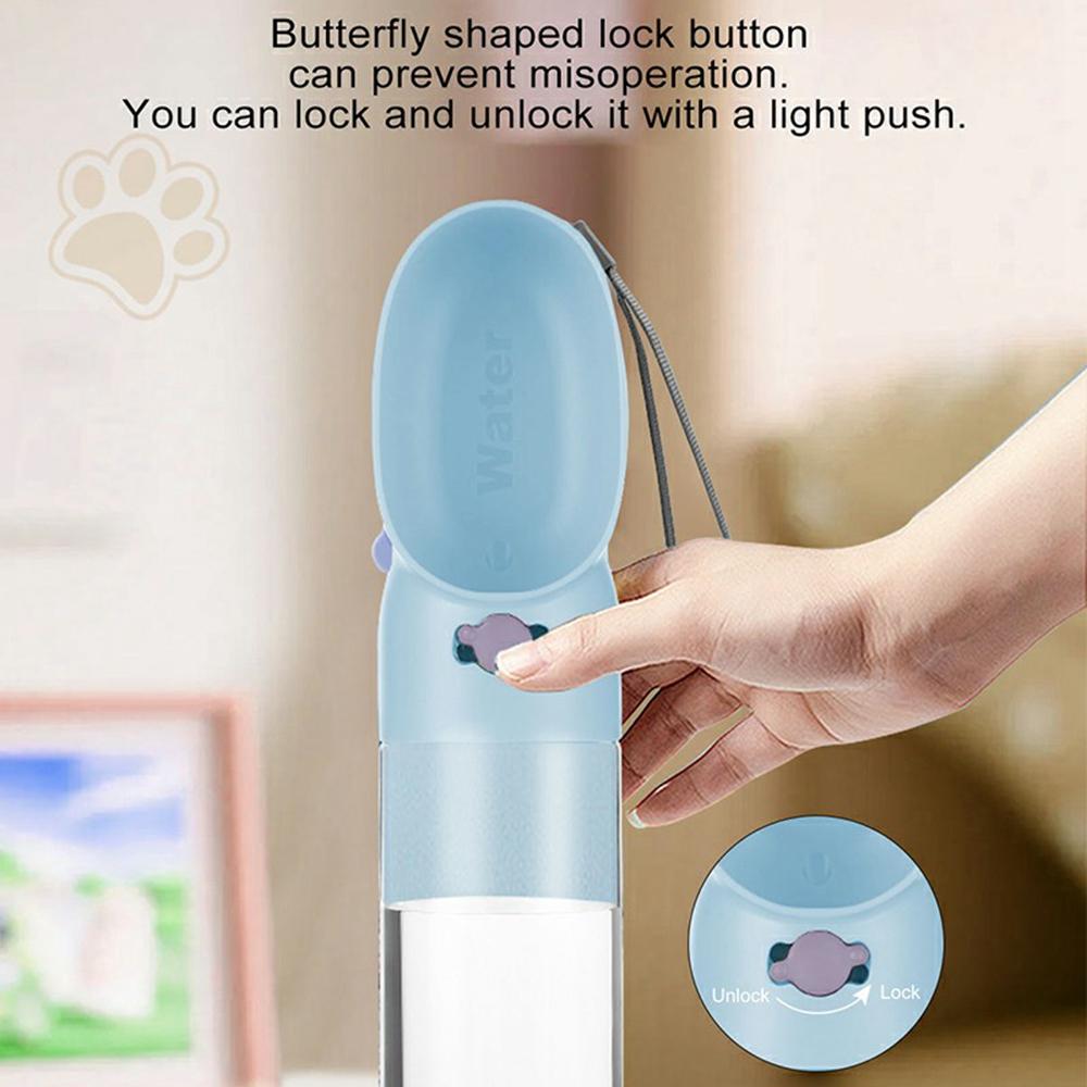 

500ML Outdoor Pet Water Food Feeding Cup Portable Dual-Purpose Container for Dogs Cats Blue