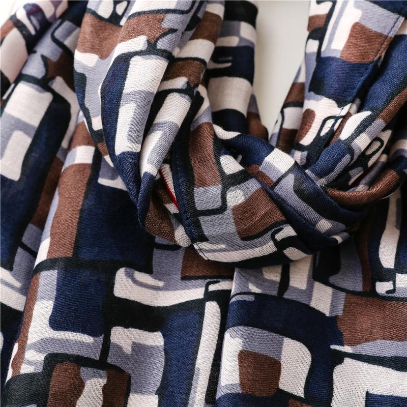 Rectangular Shawl Scarf, Trendy Printed Beach Scarf, Fashionable Sunshade Scarf, Outdoor Soft Large Handkerchief, All Season Warm Tassel Scarf