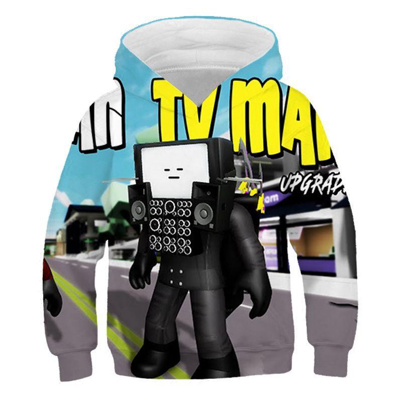 Autumn 3D Game Skibidi Toilet Printing Hoodies For Children Fashion Streetwear Hooded Sweatshirts Harajuku Cool Clothing