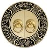 Chinese Antique Ruyi Round Copper Handle and Lock Plate for Cabinets/Wardrobes