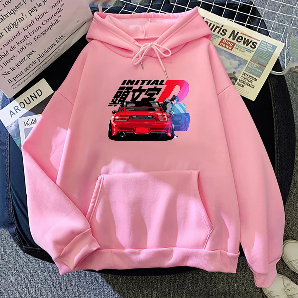 Mikina Kawaii Unisex Harajuku Initial D Mikiny Dámské Teplé Gotické Streetwear Punk Wo Unisex Módní Ležérní Ropa Mujer Oblečení