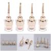 1Pair Copper 4mm Banana Female To 2mm Pin Connector Speaker Cable Connector  for Speaker Terminals
