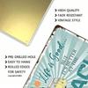 Metal Wall Art, Beach Vintage Decor, Living Room Poster