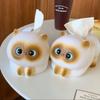 Creative Siamese Cat Cat Tissue Box Cartoon Resin Napkin Paper Box Paper Towel Holder Household