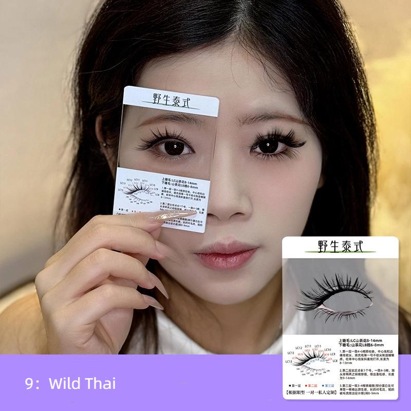 

1 Pcs False Eyelash Trial Card Try On Effect Exhibit Lashes Style Display Board Eyelash Extension Supplies Fake Lash Holder