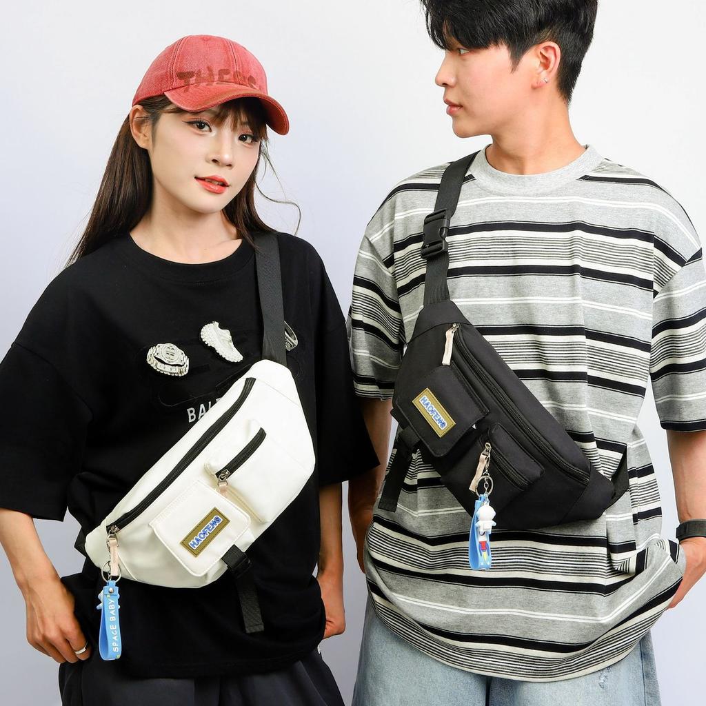 Breast Bag Boys Casual Sports Messenger Bag Couple Fashion Street Trend Qingchao Brand Shoulder Bag