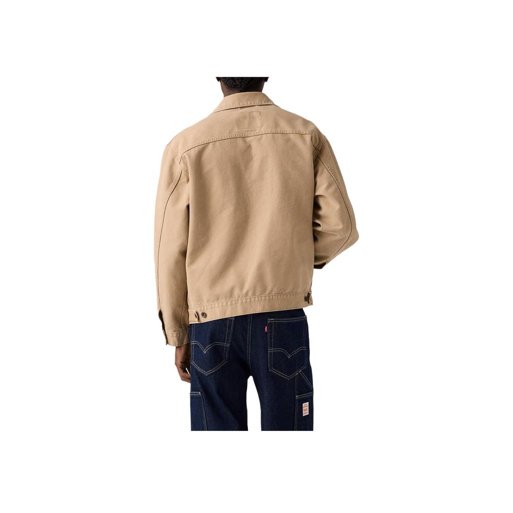 Levis Vintage Loose Simple Comfortable Pointed Collar Long Sleeve Jacket Men Jacket A4820-0023