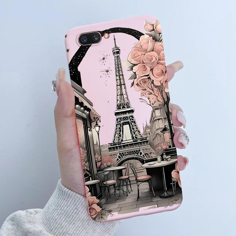 For OPPO A3S Phone Case OPPOA3S Butterfly Flower Girls Design Soft Silicone TPU Back Housing for OPPO A12E A5 AX5 A 3S Covers