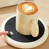 Round Dish Heating Plate Temperature-adjustable Cat Bowl Heating Pad Cat Bowl Heater  Winter