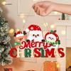 Santa Claus Christmas Door and Tree Hanging Ornaments for Holiday Decor