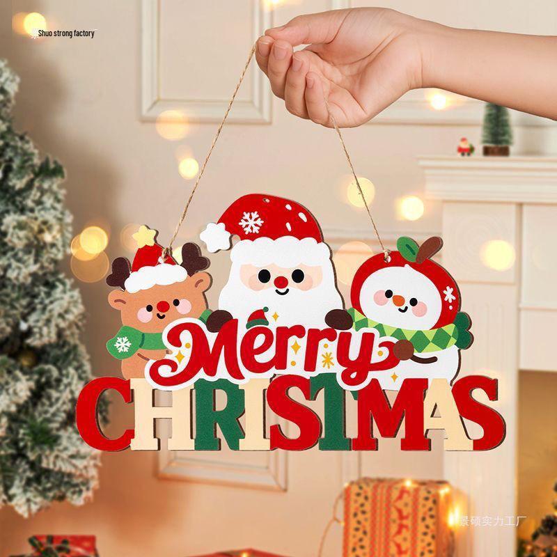 Santa Claus Christmas Door and Tree Hanging Ornaments for Holiday Decor