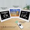 Adjustable Brightness Weather Clock Color Display Alarm Clock White 16MB 100-240V for Living Room