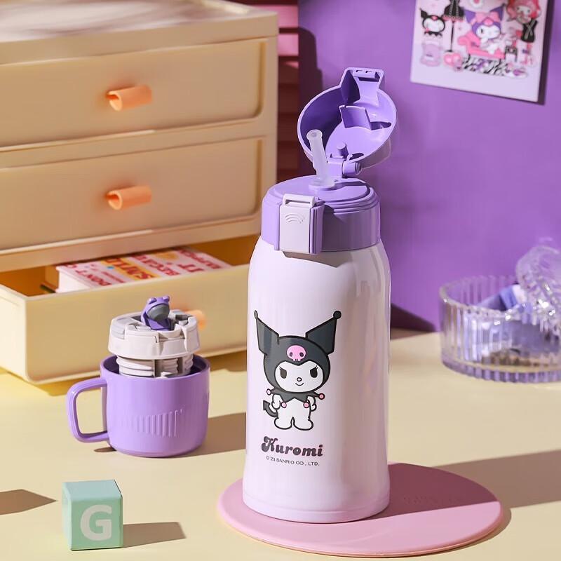 BEDDYBEAR Kuromi Children s 304 Stainless Steel Dual-Use Water Bottle 600ml