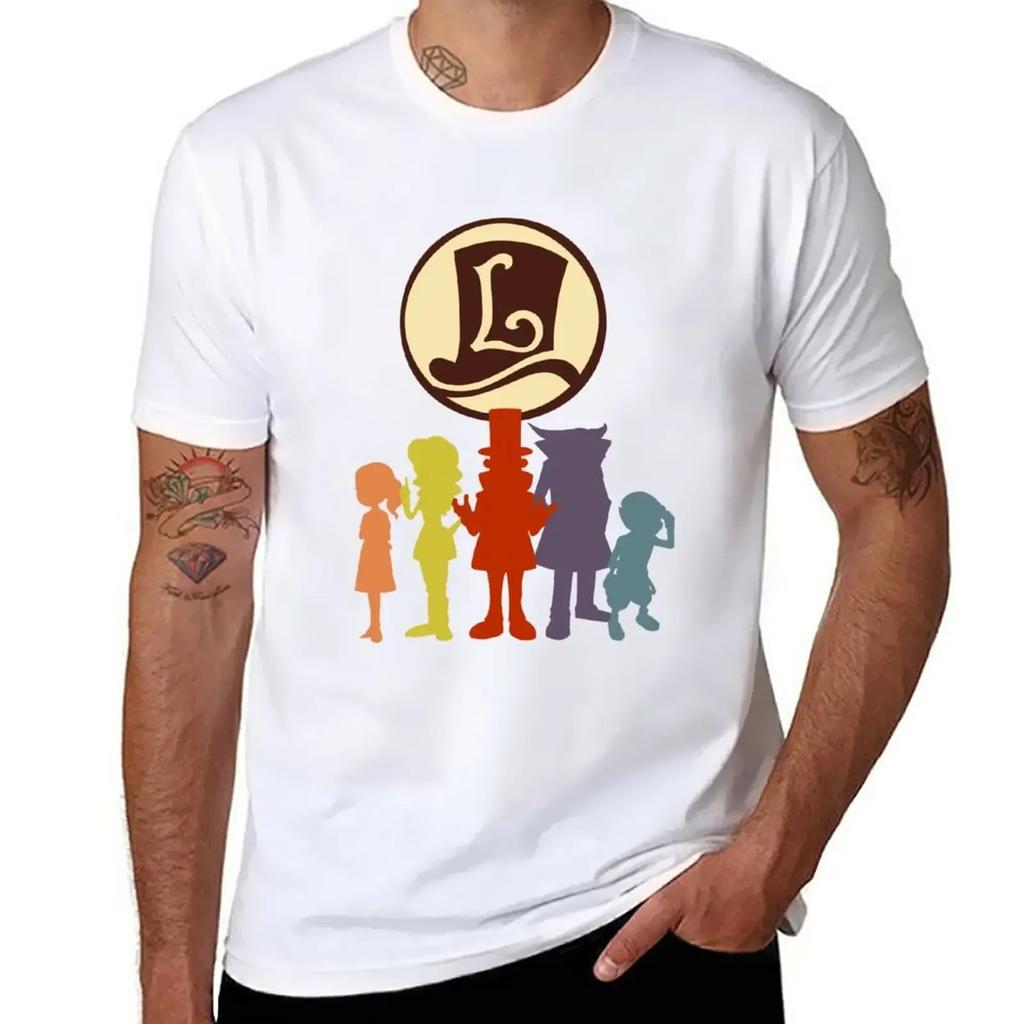 Professor Layton T-Shirt Aesthetic clothing oversized funny t shirts for men