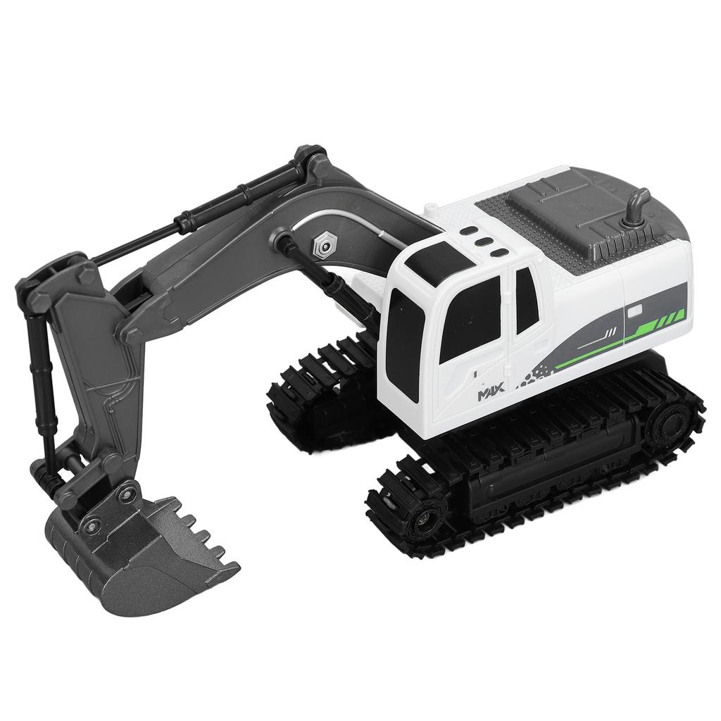 Remote Control Excavator Toy with Sounds and Lights Simulated Realistic RC Excavator Construction