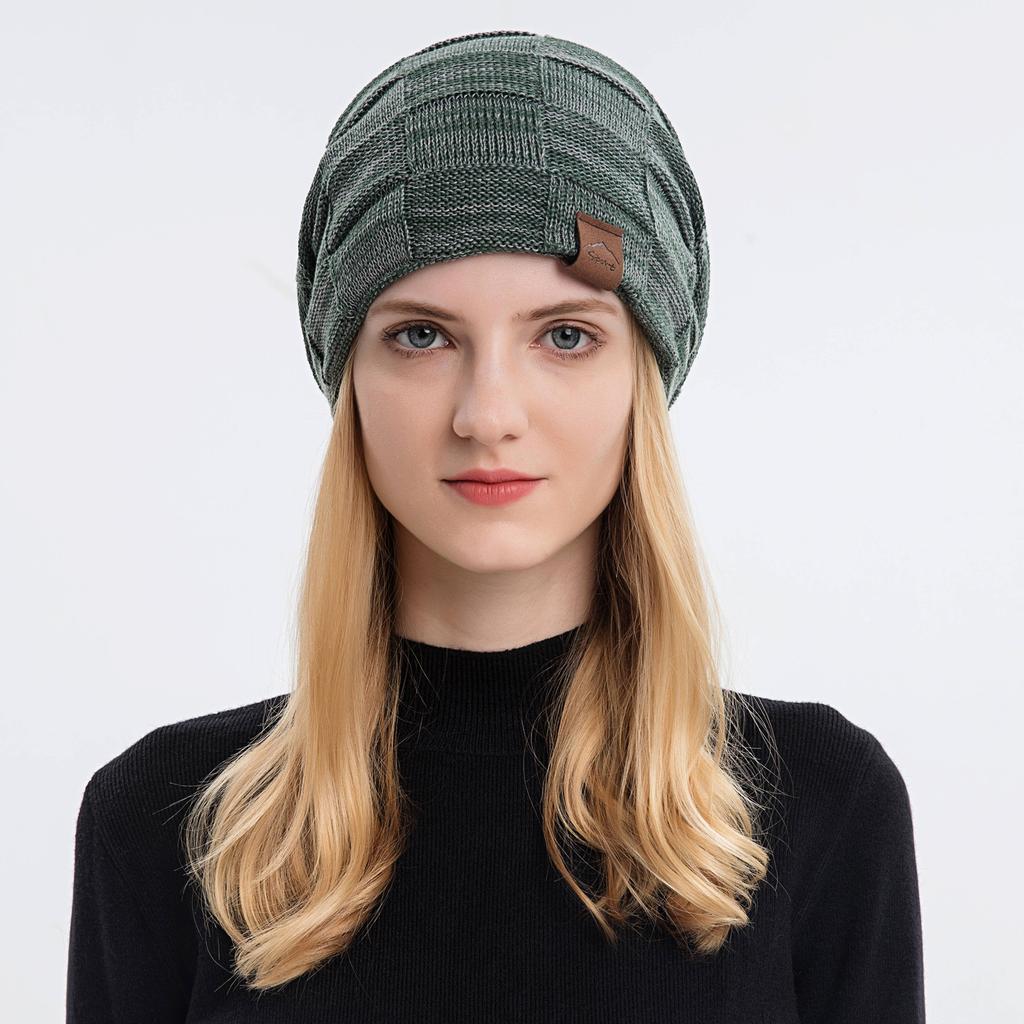 Winter Knitted Hat Couple Hooded Woolen Hat Ear  Warm Hat Men And Women Unisex