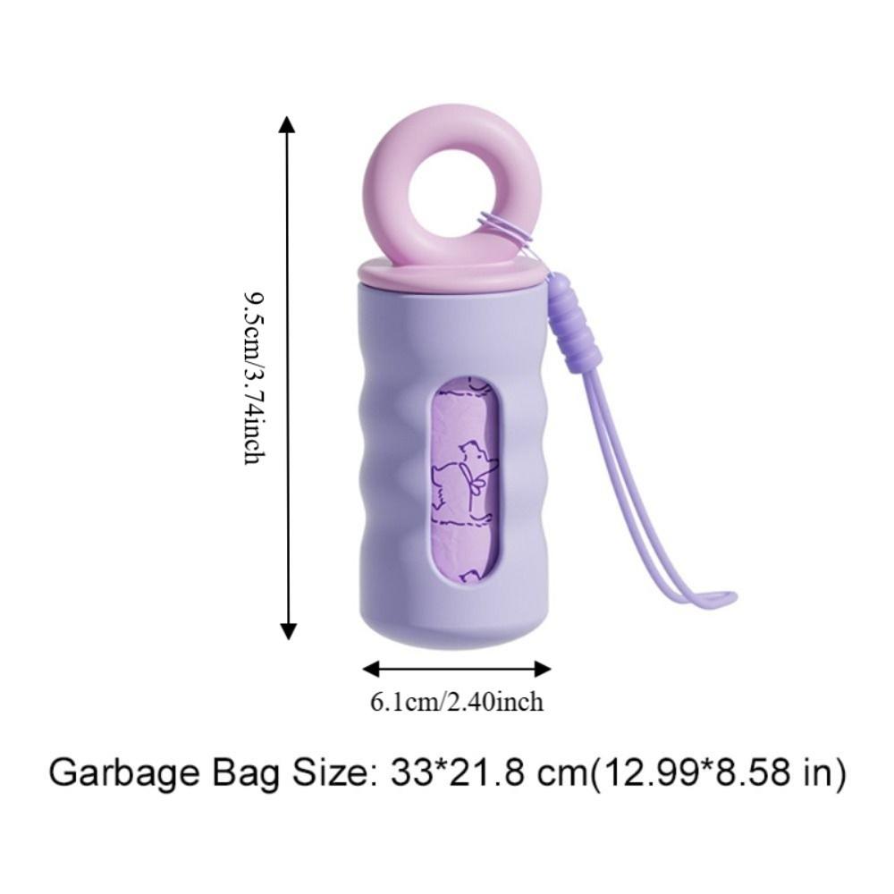 Mini Pet Garbage Bag Dispenser Thickened Pet Waste Bag Dispenser Dog Trash Bag Dispenser Outdoor