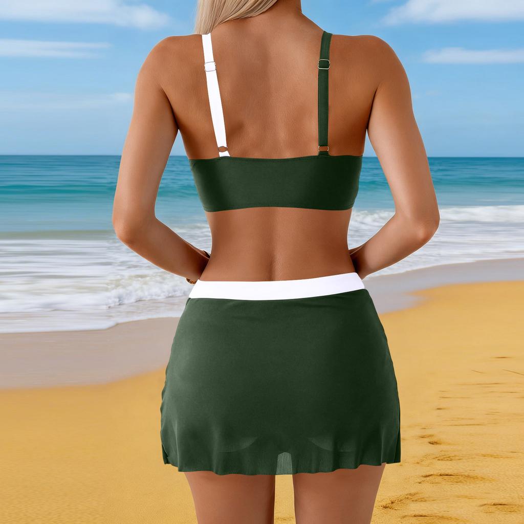 Women Swimsuit With Shorts Flowy Two Piece Swimsuits Bathing Swimwear