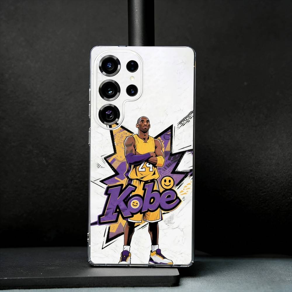 Basketball K-Kobe B-Bryant 24 Phone Case For Samsung S25,S24,S21,S22,S23,S30,Ultra,S20,Plus,Fe,Note,10,9,5G Transparent Cover