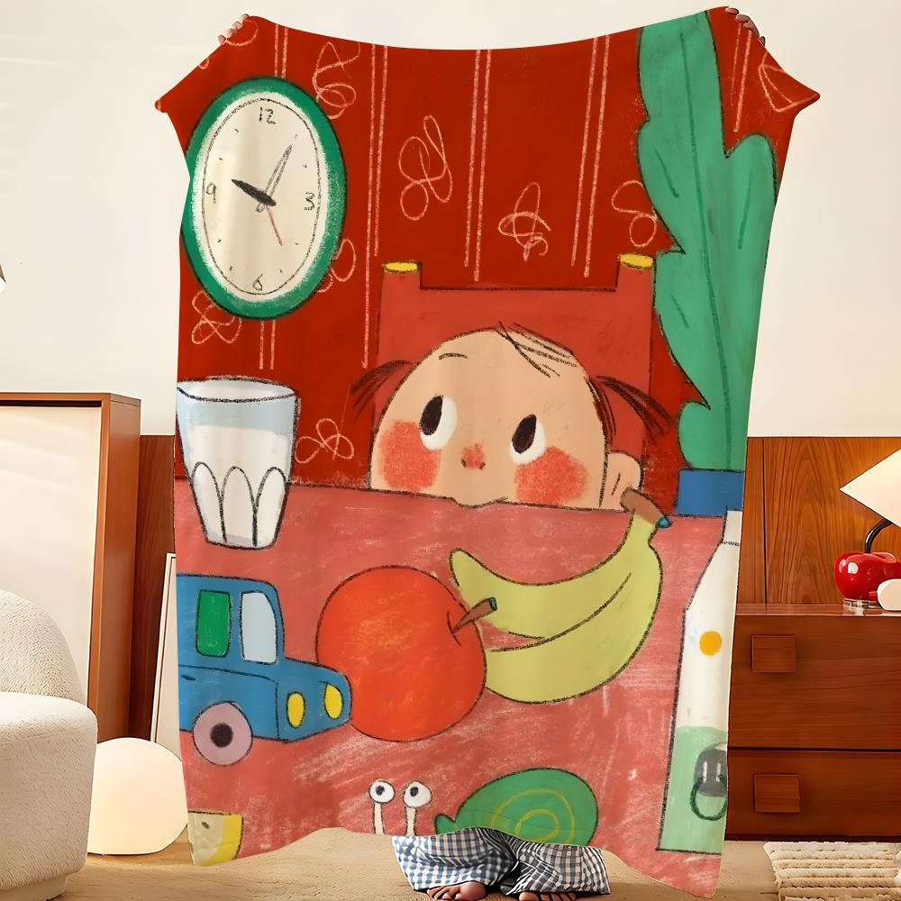 Artist P-Pdohk Throw Flannel Throw Blanket, Lightweight Cozy, Durable Washable Cute Cool