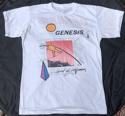 Vintage tričko Genesis Tour 1986 Land of Confusion IL589 Unisex tričko
