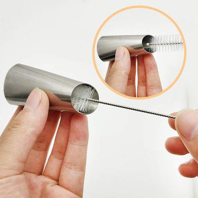 Cake Nozzles Cleaning Brush Cupcake Cream Stainless Steel Nozzles Cleaning Brush Cake Decorating Tip Nylon Brush Baking Tool
