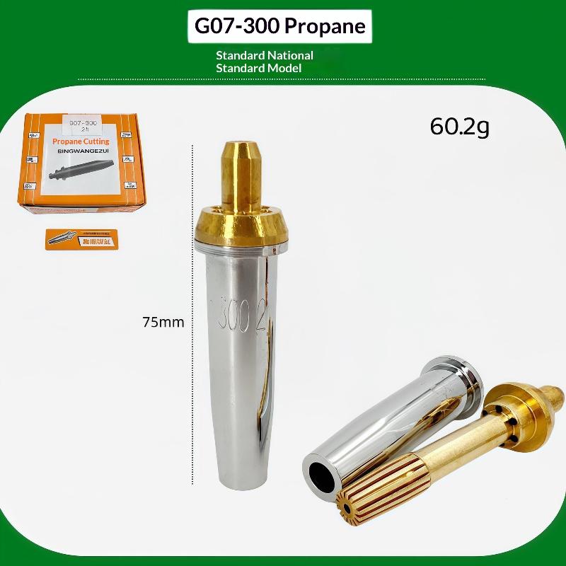 G07-30 100 300 Cutting Torch Propane Cutting Nozzle Split Stainless Steel Liquefied Gas Cutting Torch Cutting Tips 1# 2# 3# 4#