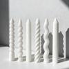 Lange Spiral-Silikon-Kerzenform DIY Gedrehte Lange Stange Wachsstab Bastelformen Heimdekorationswerkzeug Geometrische Kerzenherstellung Zubehör