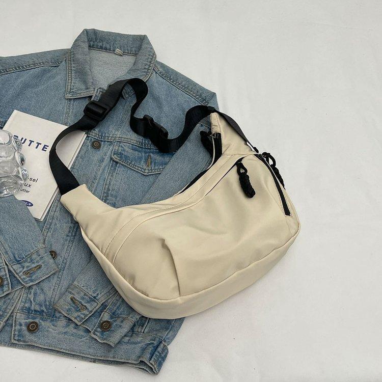 Nylon Zipper Ladies Crossbody Bags Casual Versatile Youth Trend Shoulder Bags