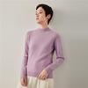 Twelve-Needle Women's Soft Cashmere Round-Neck Sweater: Warm Versatile Winter Knitwear
