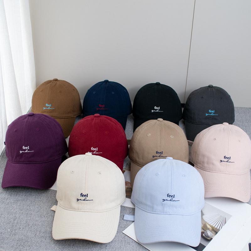 Summer Small Letter Feel Embroidered Baseball Cap Children Casual Face Small Versatile Cap
