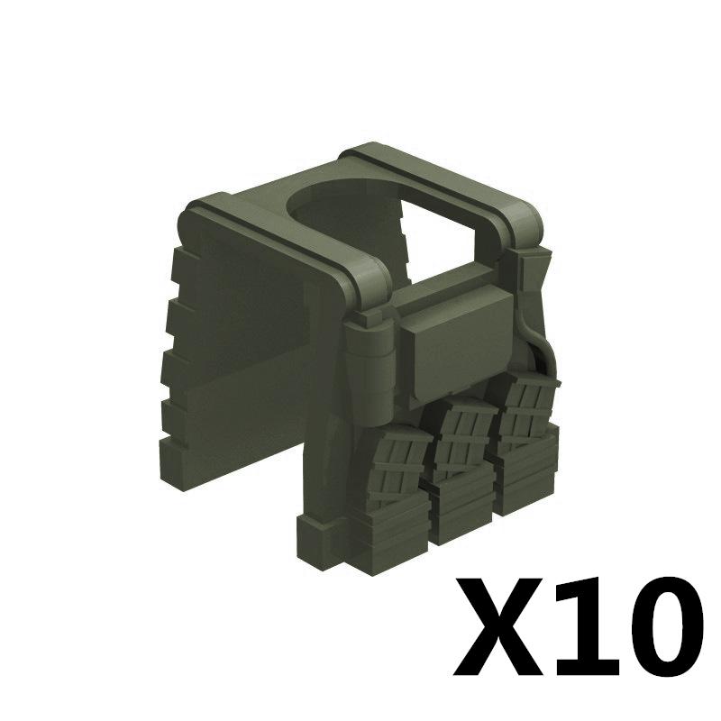 Military Figure MOC Building Block Accessories Vest Equipment Soviet American Soldier Helmet Hat Kit Mini Brick Toy Gift K48