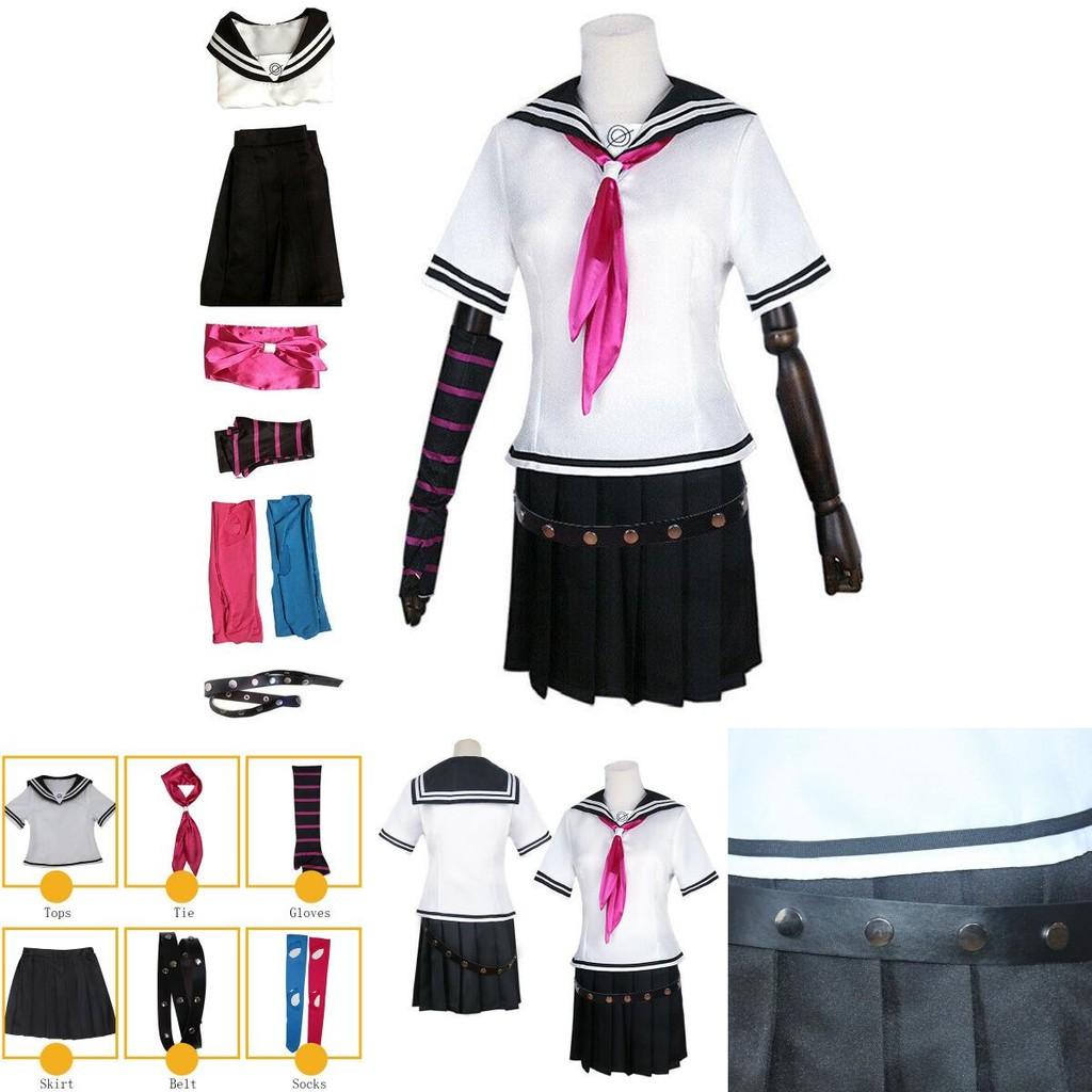 Danganronpa Ibuki Mioda Cosplay Costume Set Stylish Uniform Dress And Wig Combination