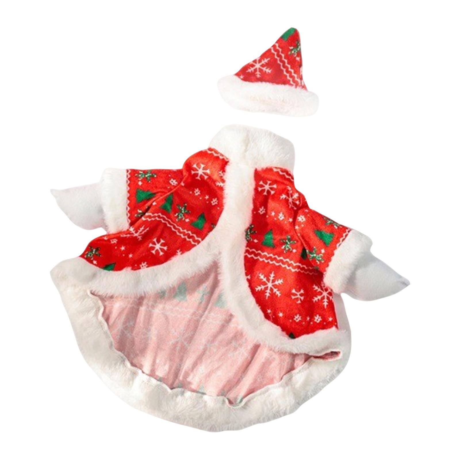 

Одежда для питомцев, Набор для украшения, периферия для кино и телевидения;наряды для крыльца;Рождественское украшение для улицы, костюм Санта-Клауса One Size красный