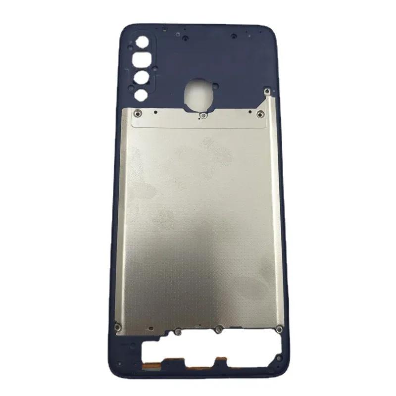 Housing Middle Frame Case + Side Keys Power and Volume Buttons Replacement for Samsung Galaxy A20S A207 A207F A207M