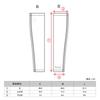 Freeze Tech Ice Strike Arm White Covers, (Size S) (Accessory Line)