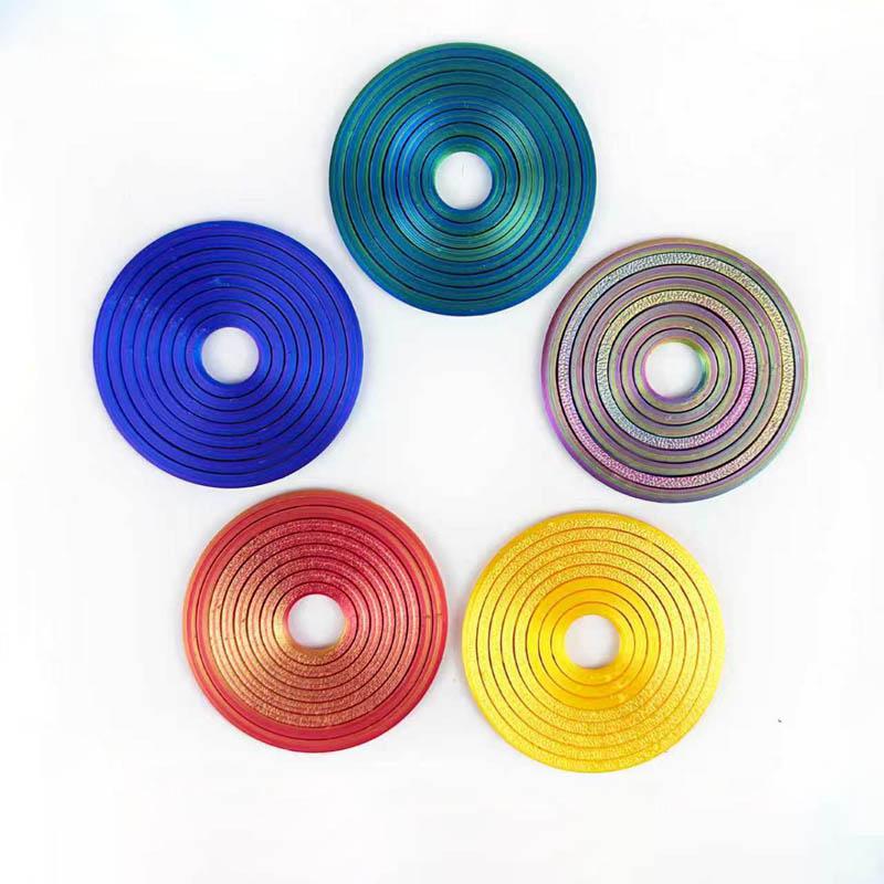 3D Printed Round Rotating Toy AntiAnxiety Portable Fractal Fidget Disc Creativity Relaxation Spirals Sensory Toy Party Games