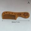 1Pcs Peach Wood Peach Wood Hair Comb Anti-Static Carve Designs Peach Wood Comb Traditional Retro Natural Solid Wood Comb