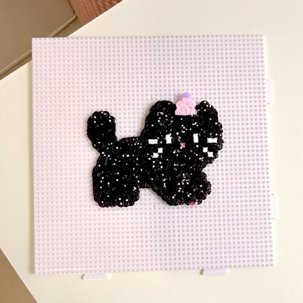 5Pcs Shining Rainbow Glitter Baking Cloth Fuse Beans Beadsheat-resistant Paper Fuse Art Projects
